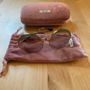 Miu Miu Gold Frame sunglasses